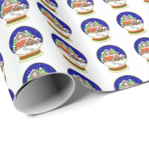 Snow Globe Wrapping Paper