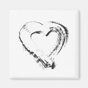 Snow Heart Magnet