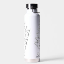 Snow Heart Water Bottle