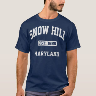 Snow Hill Maryland MD vintage State Athletic style T-Shirt