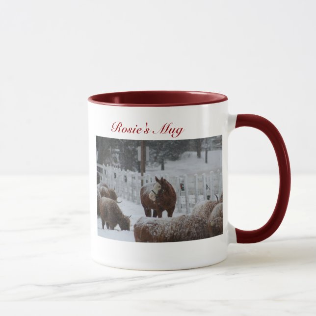 Snow Horse, Rosie's Mug (Right)
