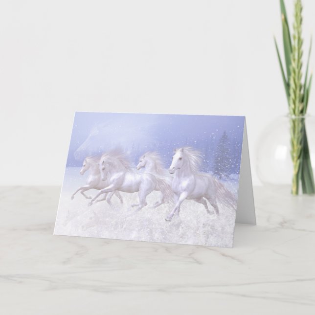Snow Horses Card (Front)
