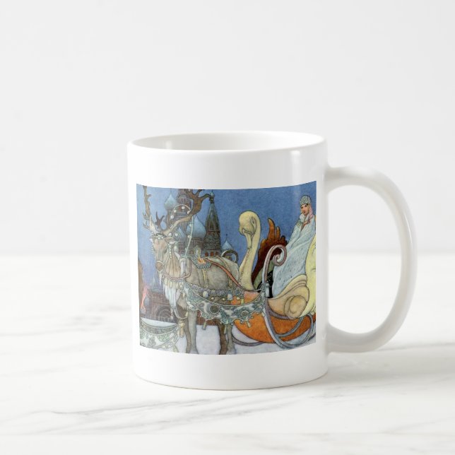 Snow Ice Queen Russian Princess Reindeer Coffee Mug (Right)