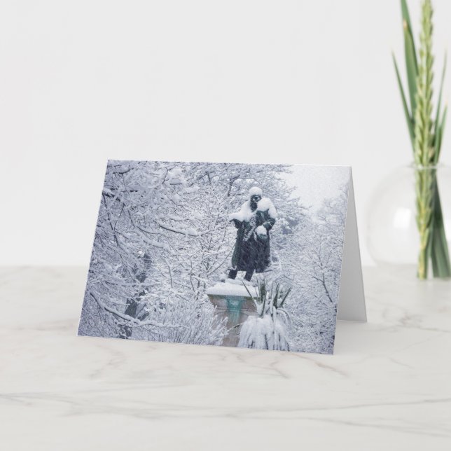 Snow in Cardiff Holiday Card (Front)