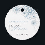 Snow in Love Bridal Shower Favour Tags<br><div class="desc">Snow in Love Bridal Shower Favour Tags (</div>