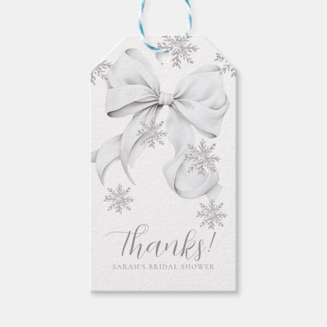 Snow in Love Gift Tags (Front)