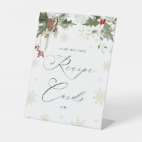 Snow in Love Recipe Cards Bridal Shower