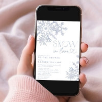 Snow In Love Snowflake Winter Bridal Shower