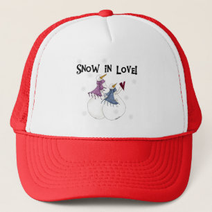 Snow in Love Snowman T-shirts and Gifts Trucker Hat
