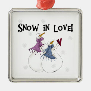Snow in Love Snowmen  Keepsake Ornament