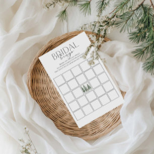 Snow In Love Winter Bridal Shower Bingo Game