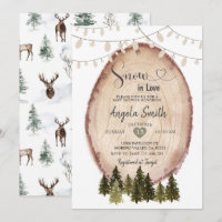 Snow In Love Winter Bridal Shower Woodland