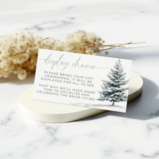 Snow In Love Winter Display Shower Enclosure Card