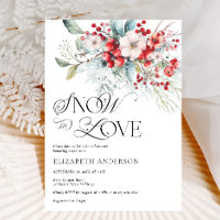 Snow In Love Winter Floral Bridal Shower