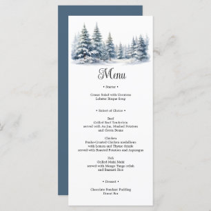 Snow in Love winter pine forest Menu
