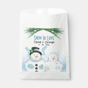 Snow In Love Winter Wedding Favour Bags