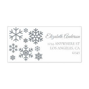 Snow In Love Winter Wedding Self-inking Stamp