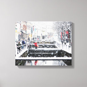Snow in Midsomer Norton Canvas Print
