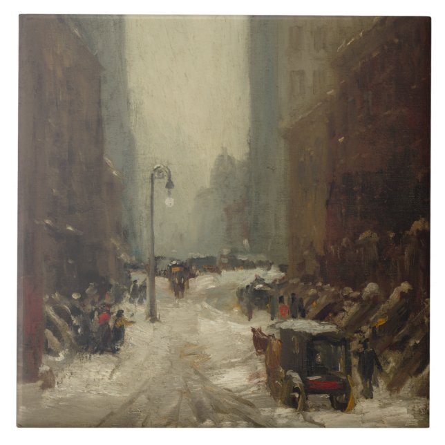 Snow in New York City (Winter in NYC) Tile (Front)