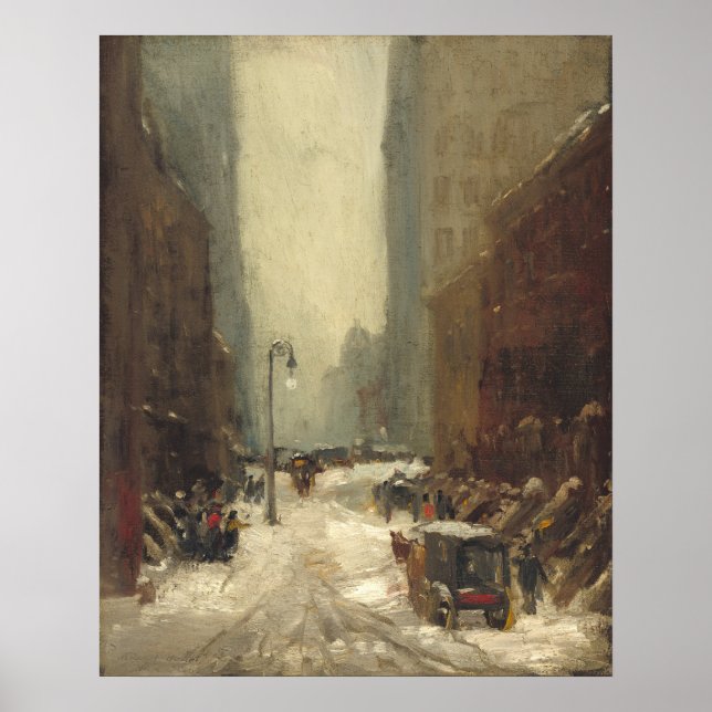 Snow in New York - Robert Henri Fine Art Poster (Front)