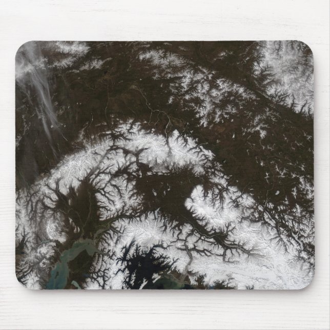 Snow in south central Alaska Mouse Pad (Front)