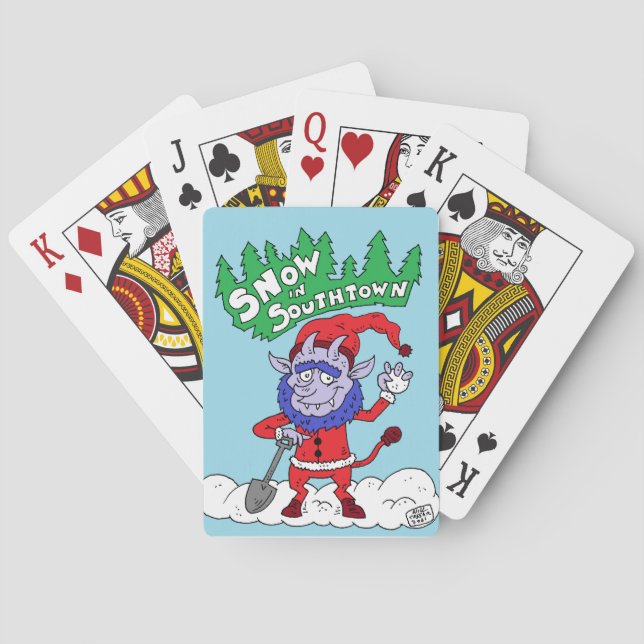 Snow in Southtown Krampus Playing Cards (Back)
