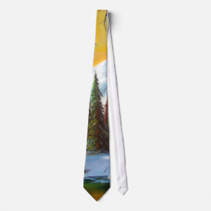 Snow in the Forest Tie