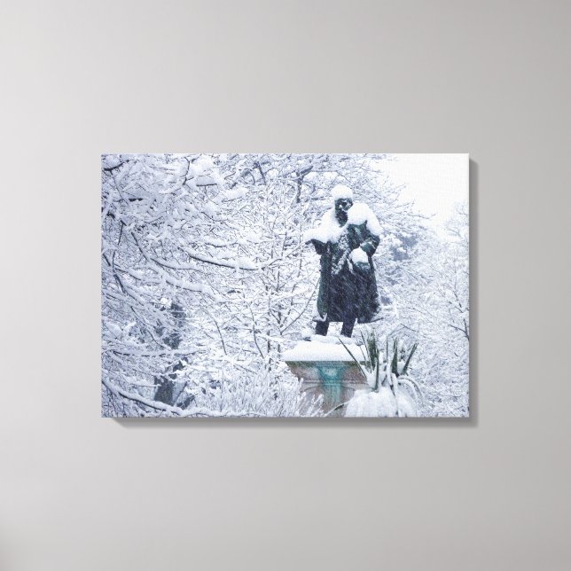 Snow in the Park Canvas Print (Front)