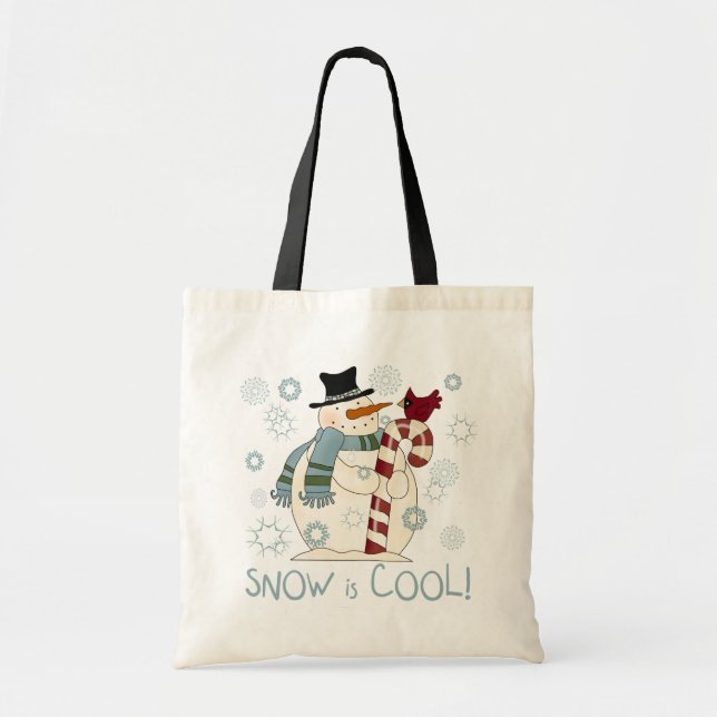 Snow is Cool Holiday Tshirts and Gifts Tote Bag (Front)