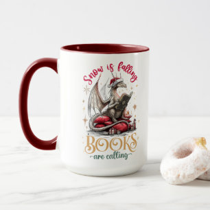 Snow Is Falling, Books Are Calling  Mug