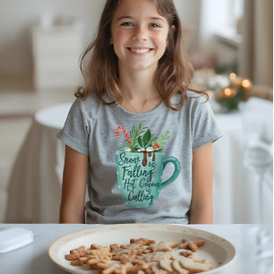 Snow Is Falling Hot Cocoa Is Calling Hot Chocolate T-Shirt