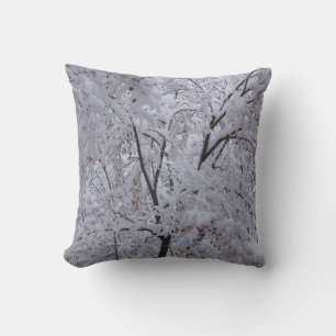 Snow-Laden Trees Cushion