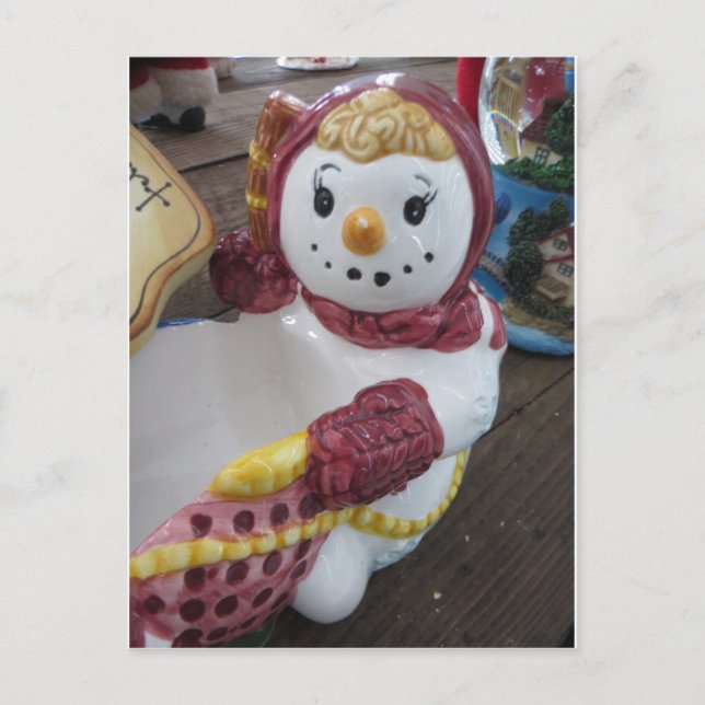 Snow Lady Postcard (Front)