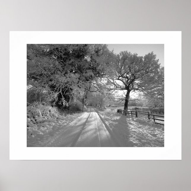 Snow Landscape: Cheshire Poster (Front)