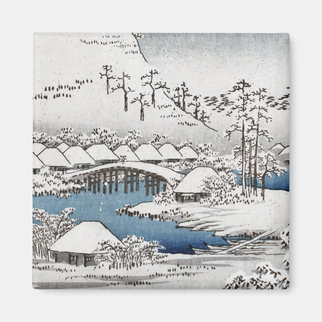 Snow Landscape Magnet (Front)