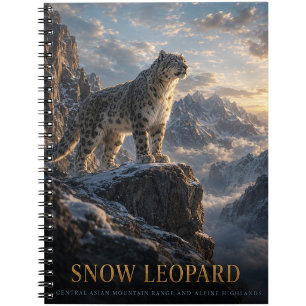 Snow Leopard Alpine Highlands ANIMALS Notebook