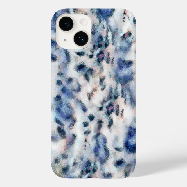 Snow Leopard Animal Print Skin Pattern Case-Mate iPhone Case (Back)