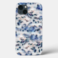 Snow Leopard Animal Print Skin Pattern 