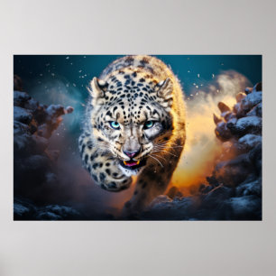 Snow Leopard Animal Wildlife Wilderness Wall Art
