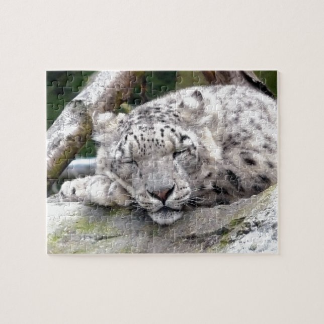 Snow Leopard - beautiful! Jigsaw Puzzle (Horizontal)