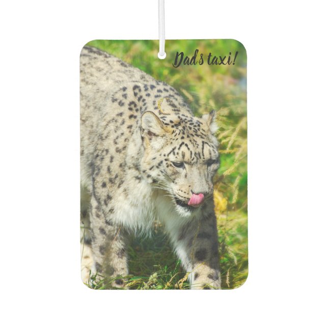 Snow Leopard Car air freshener (Front)