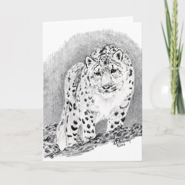 snow leopard card (Front)