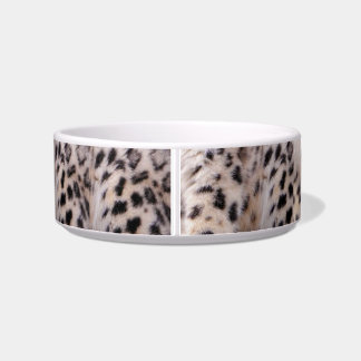 Snow Leopard Cat Food Bowl or