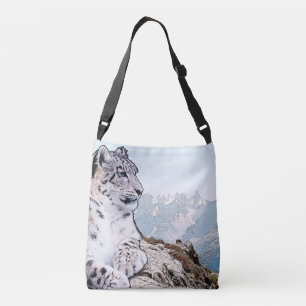 Snow Leopard Crossbody Bag