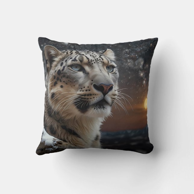 Snow Leopard  Cushion (Back)