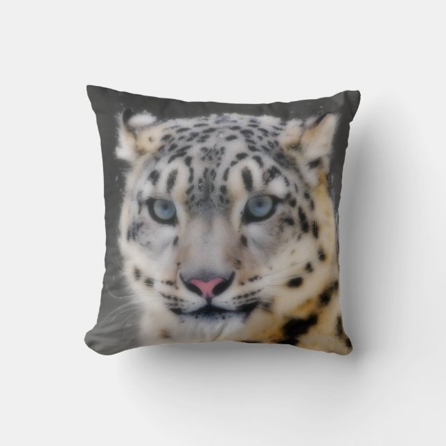 Snow Leopard Cushion (Front)