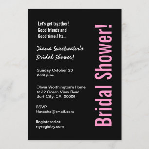 Snow Leopard Design Bridal Shower Invitation