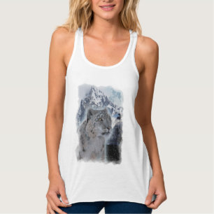 SNOW LEOPARD Endangered Species of Big Cat Singlet