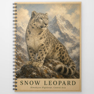 Snow Leopard Himalayan VINTAGE Notebook