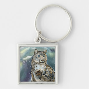 Snow Leopard~ keychain